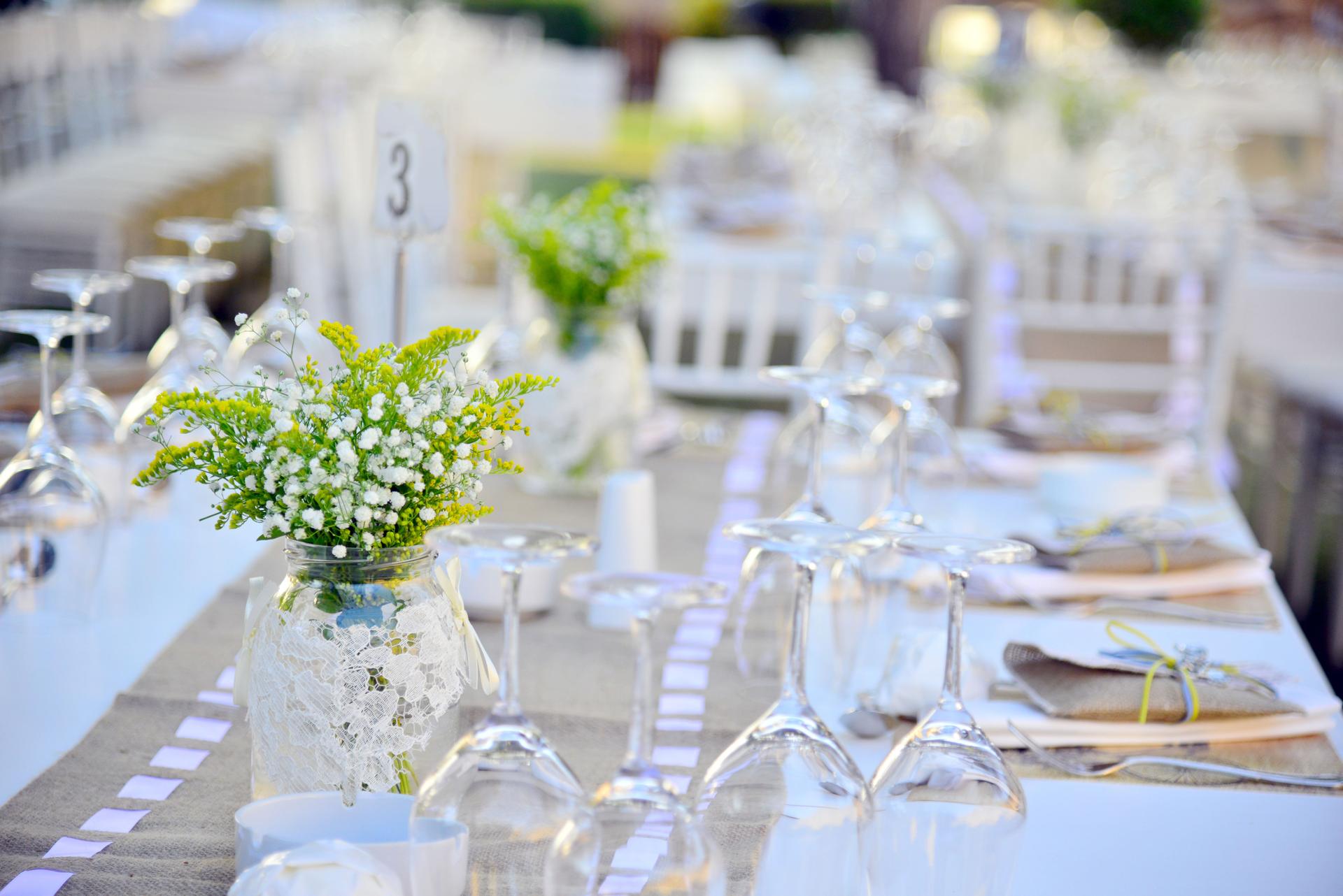Wedding guest setup